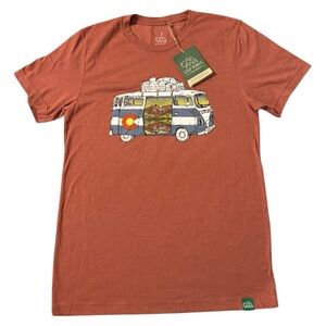 Wild Tribute Colorado Camper Van Graphic T-Shirt Medium NWT Heather Clay